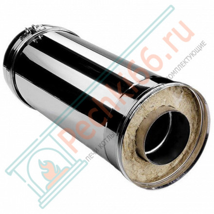 Сэндвич труба V50R с изол L=500 (AISI-321/0,5-ОЦИНК-RAL/0,5) d-250/350 (Вулкан)