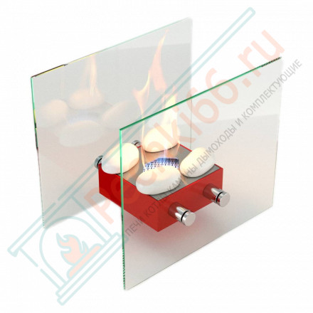 Биокамин Токио M, красный (LuxFire)