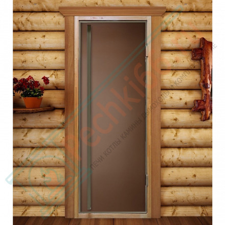 Стеклянная дверь Престиж Flash Royal, бронза матовая, 1900х700 (DoorWood)