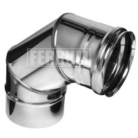 Колено 90° (НЕРЖ-430/0,5) d-120 (Ferrum GS) Колено 90° (НЕРЖ-430/0,5) d-120 (Ferrum GS)