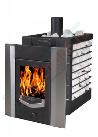 Печь для бани № 07МС с сеткой для камней из нержавеющей стали