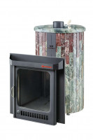 Дровяная банная печь ОПТИМА Жадеит + Россо Леванте (Ферингер)