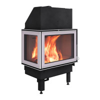 Каминная топка N-20A правое открывание, цвет - хром (Nordpies)