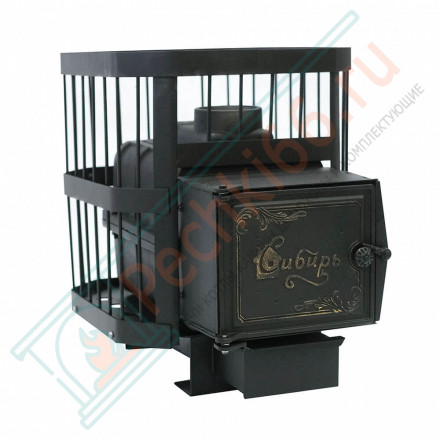 Чугунная печь для бани Сибирь-15, с чугунной дверцей (НМК)