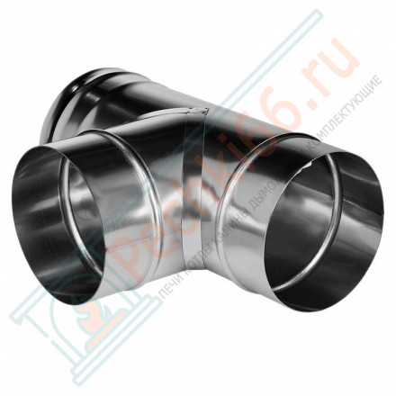 Тройник 90° без изол (НЕРЖ-321/0,8) d-115 (Дымок-Lux)