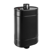 Бак на трубе Black овальный (НЕРЖ-439/0,8мм) 80 л, d-115 (Россия)