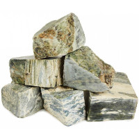 Камень для бани Нефрит колото-пиленый, ведро 10 кг (Россия) Камень для бани Нефрит колото-пиленый, ведро 10 кг (Россия)