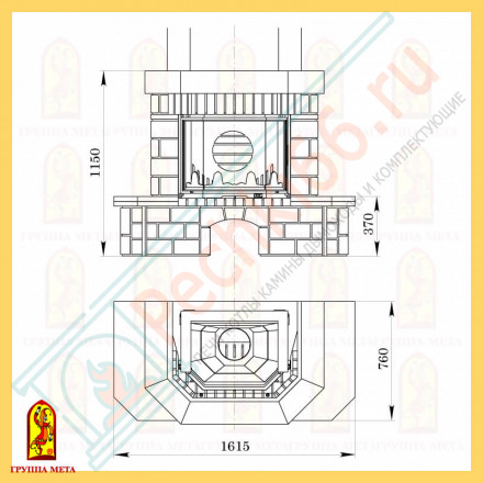 Облицовка Талисман 850, бежево-кремовый, жёлто-коричневый, жёлтый, песочно-желтый (Мета)