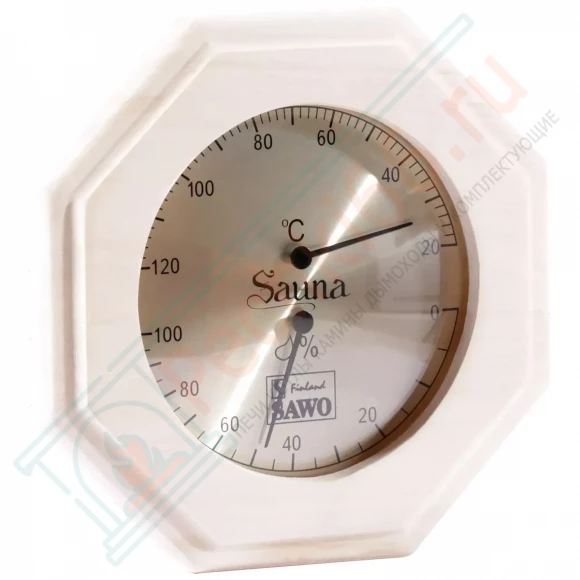Термогигрометр восьмигранник 241-THA, осина (Sawo) в Магнитогорске
