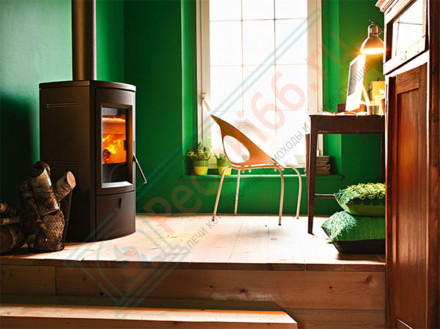 Печь-камин Nogal Serpentino, серый керамический верх (MCZ)