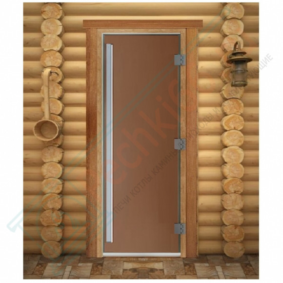 Дверь для бани и сауны Престиж бронза матовая, 2100х700 по коробке (DoorWood) в Магнитогорске