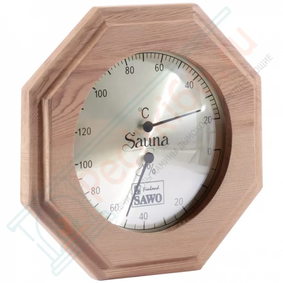 Термогигрометр восьмигранник 241-THD, кедр (Sawo) в Магнитогорске