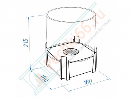 Биокамин сувенирный "Хоккей" М (LuxFire)