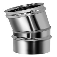 Отвод одностенный 15° (AISI-321/0,5мм) d-180 (Вулкан)