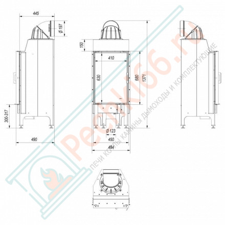 Стальная топка NADIA/9 (Kratki)