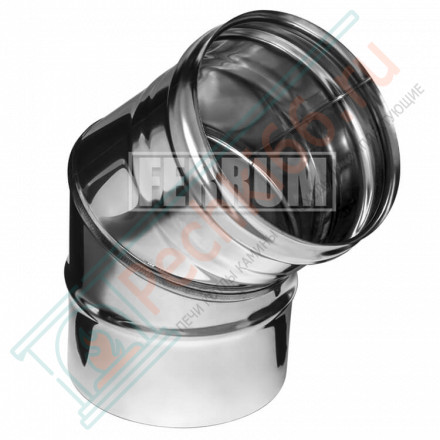 Колено 45° (Aisi-304/0,8) d-150 (Ferrum Austenite HF)