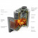 Печь для бани Гейзер Мини 2016 Carbon Витра ЗК терракота (T.M.F) до 12 м3