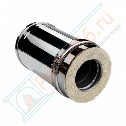 Сэндвич труба V50R с изол L=250 (AISI-321/0,8-AISI-304/0,5) d-200/300 (Вулкан-Cerablanket)