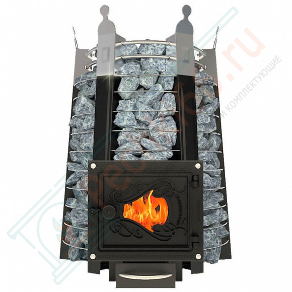 Банная печь Екатерина СТОУН стронг со стеклом (Добросталь) в Магнитогорске