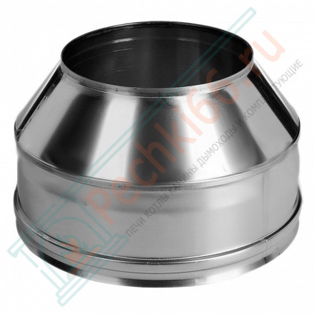 Конус на трубу с изол (НЕРЖ-321/0,5-НЕРЖ-439/0,5) d-150/230 (Дымок-Lux)