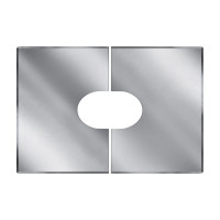 Фланец разрезной 33/45º без изол 900х1196 на трубу V50R (AISI-304/0,5) d-300/400 (Вулкан)