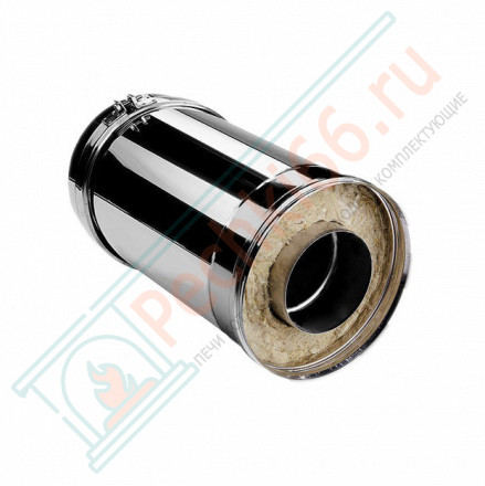 Сэндвич труба V50R с изол L=250 (AISI-321/0,8-AISI-304/0,5) d-300/400 (Вулкан-Cerablanket)