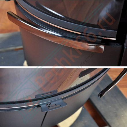 Печь-камин Atika Steel, черная (Thorma)