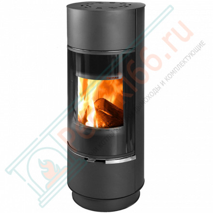Печь-камин Atika Steel, черная (Thorma)