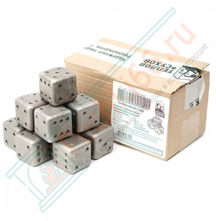 Комплект кубиков из нержавеющей стали для каменки, 12шт, 5.8 кг, AISI 430 (ТиС)