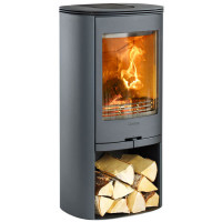 Печь-камин 810:4 Style, верх черное стекло, сталь, цвет черный (Contura)