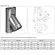Тройник 45° VOG (AISI-321/0,8) 120х240мм, d-180 (Вулкан)