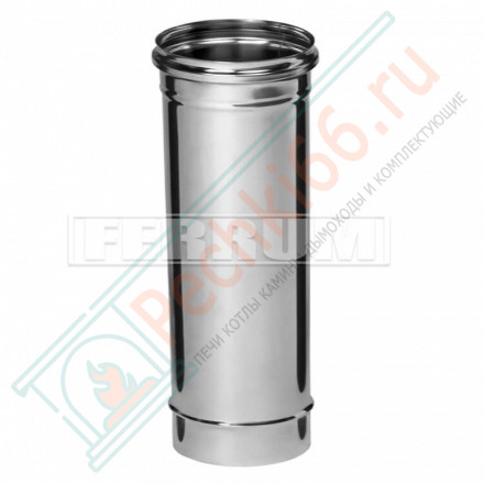 Дымоход L=0,5м (НЕРЖ-430/0,8) d-160 (Ferrum HF)
