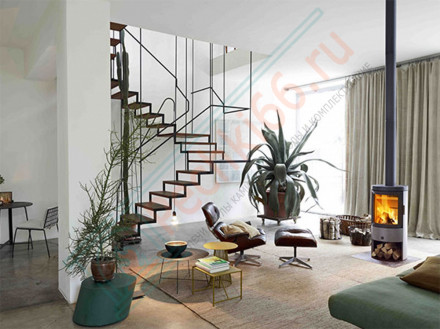 Печь-камин Thor Dark Silver, тёмно-серебристый цвет (MCZ)