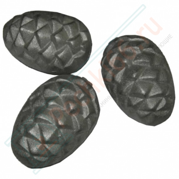 Камень чугунный для бани "Кедровая шишка" (Ø68х98мм), 5 шт, 7,2 кг в Магнитогорске