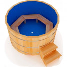Купель кедровая Премиум круглая с пластиковой вставкой 180х180х100 (НКЗ) Купель кедровая Премиум круглая с пластиковой вставкой 180х180х100 (НКЗ)