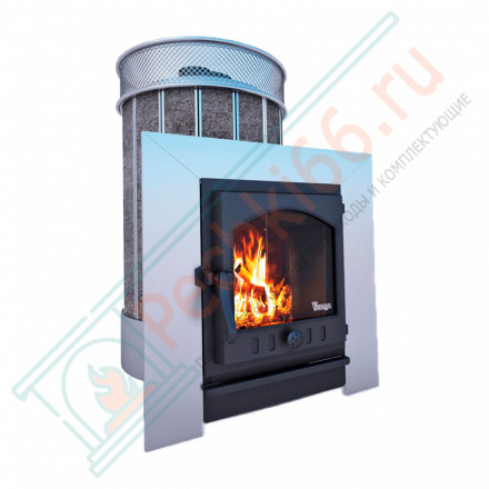 Печь для бани Услада Керама, с чугунной дверцей (Жара)