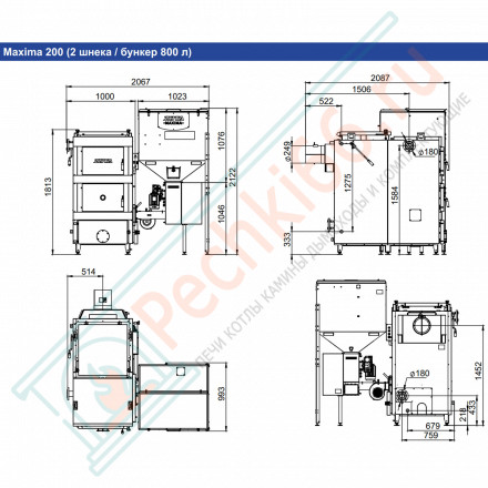 Котел универсальный Maxima 200 (Zota) 200 кВт