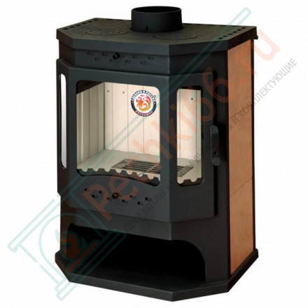 Печь-камин Бавария Призматик с плитой (ЭкоКамин) до 270 м3
