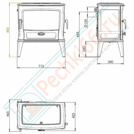 Чугунная печь TAI55M (Dovre)