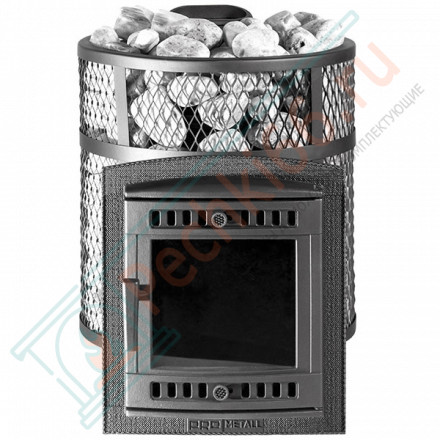 Чугунная печь для бани Атмосфера-М (Мини) сетка (ProMetall)