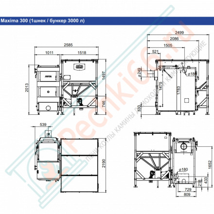 Котел универсальный Maxima 300 (Zota) 300 кВт