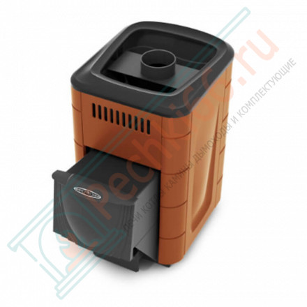 Печь для бани Компакт 2017 Carbon ДА терракота (T.M.F) до 12 м3