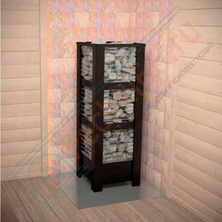 Электрокаменка GeoS QUADRO-Corner 9 (Костёр) до 14 м3