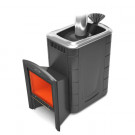 Печь для бани Гейзер Супер Inox Витра ЗК антрацит (T.M.F) до 18 м3 Печь для бани Гейзер Супер Inox Витра ЗК антрацит (T.M.F) до 18 м3