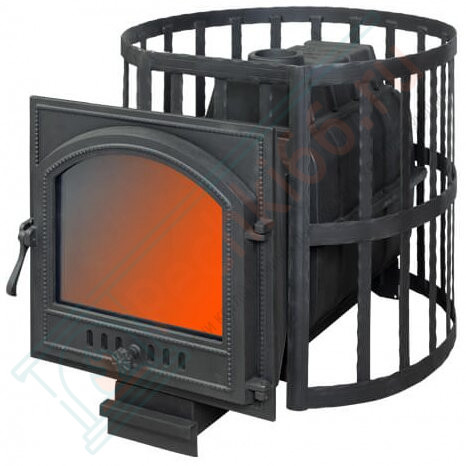Чугунная печь для бани ПароВар 22 сетка-ковка К505 (FireWay) до 24 м3 в Магнитогорске