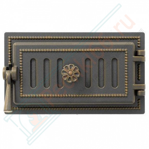 Дверца поддувальная чугунная 236, бронза (Везувий) в Магнитогорске