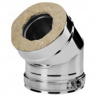 Отвод 30° V50R с изол (AISI-321/0,8-AISI-304/0,5) d-120/220 (Вулкан-Cerablanket) Отвод 30° V50R с изол (AISI-321/0,8-AISI-304/0,5) d-120/220 (Вулкан-Cerablanket)