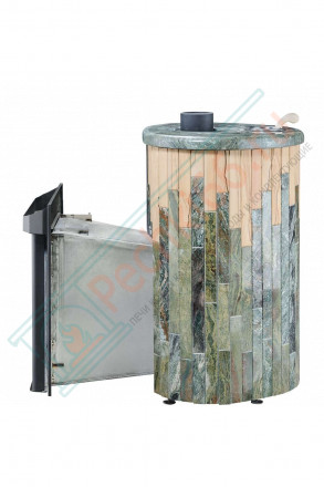 Дровяная банная печь Макси ПФ "Жадеит + Окаменевшее дерево" (Ферингер)