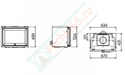 Чугунная топка I 520 F (Jotul)