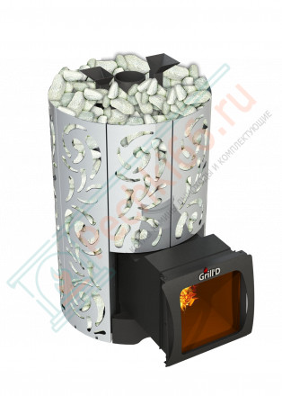 Дровяная банная печь Grill'D Violet World Steel Long Window Max